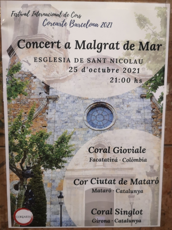 Concert al Festival Internacional de Cors - Corearte 2021 - Malgrat de Mar
